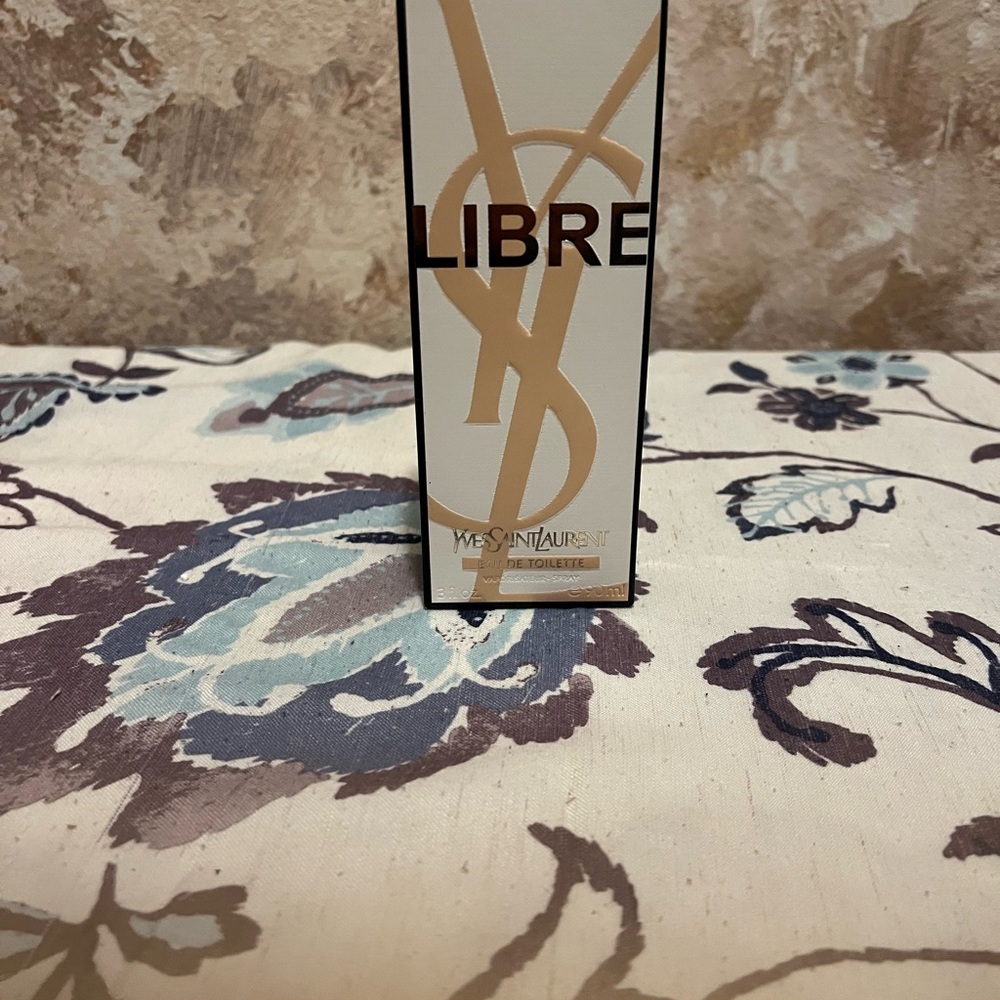 Yves Saint Laurent Libre with Gold and Cream Design